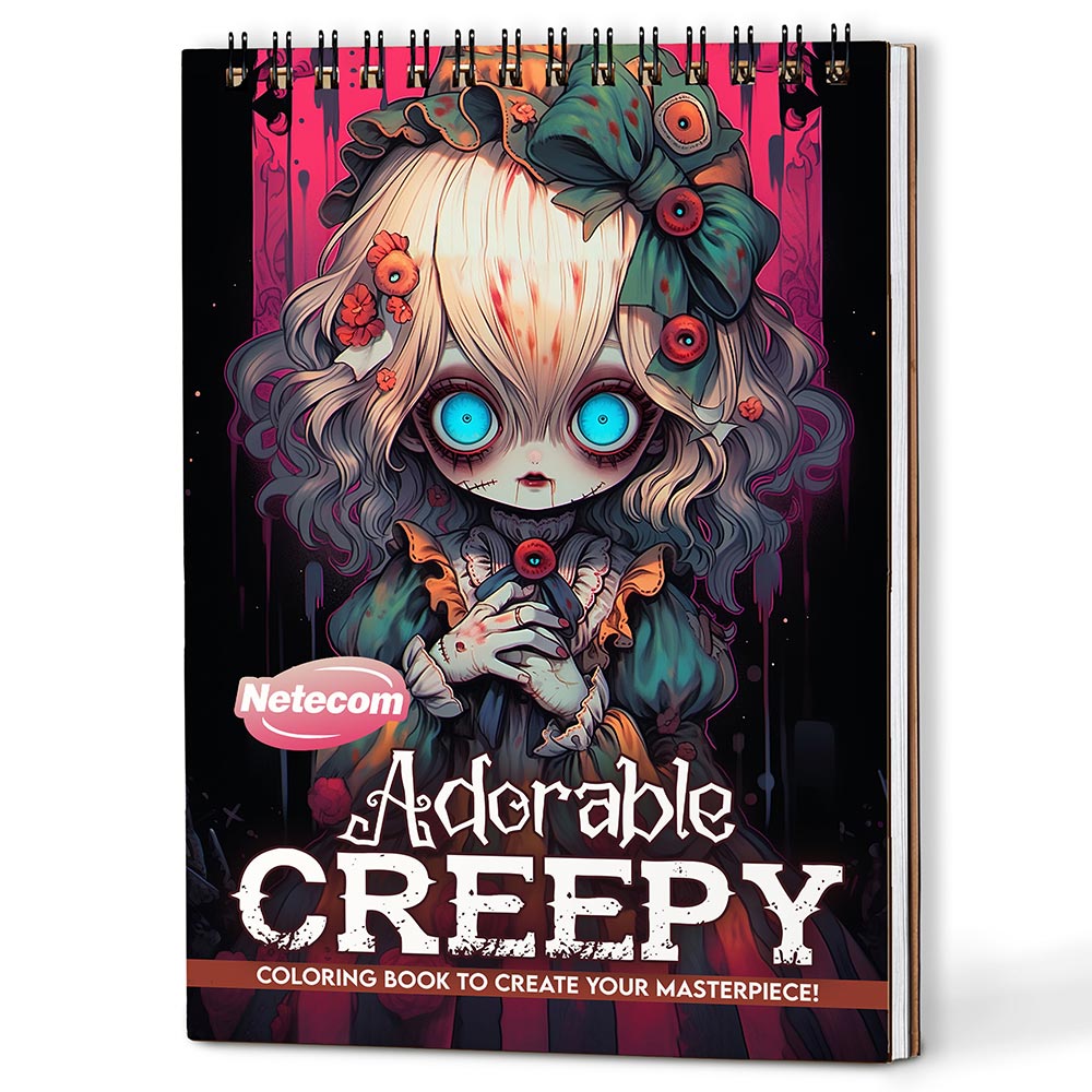 Netecom Adorable Creepy Adult Coloring Book For Adults