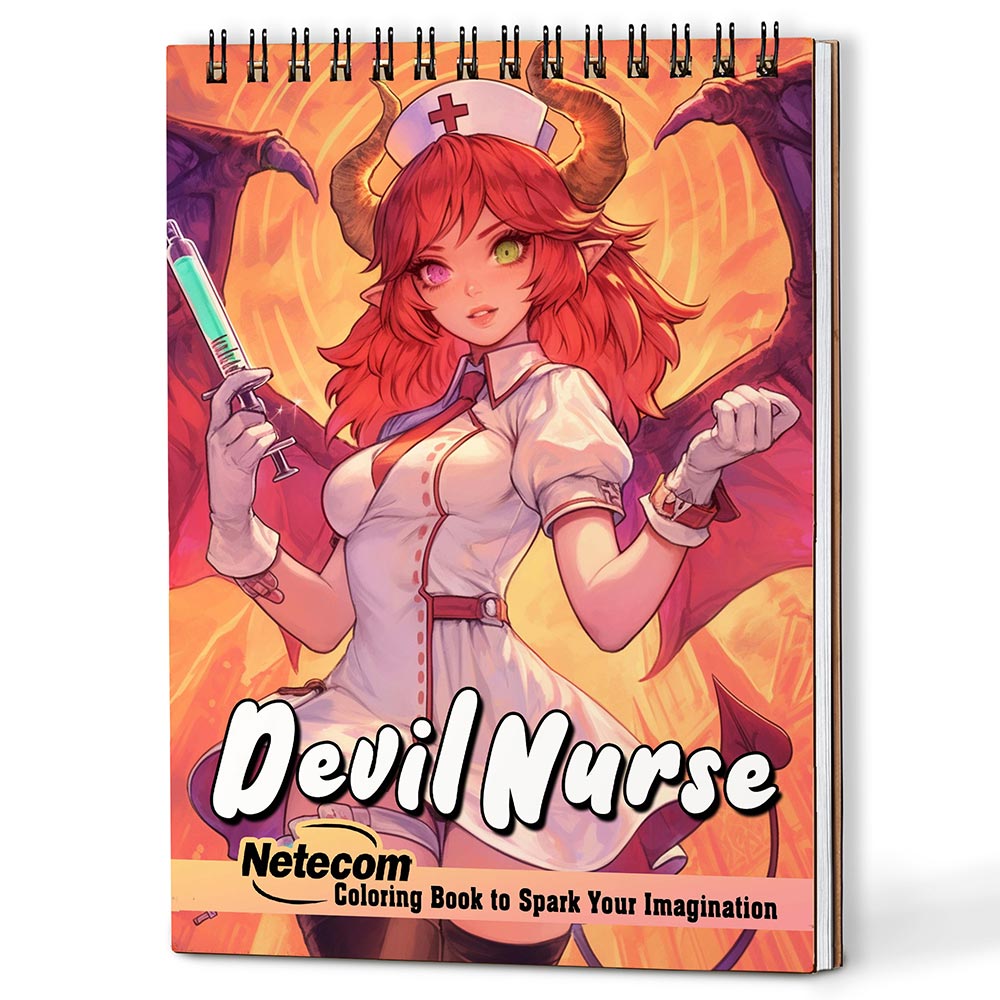 Netecom Devil Nurse Coloring Book For Adults