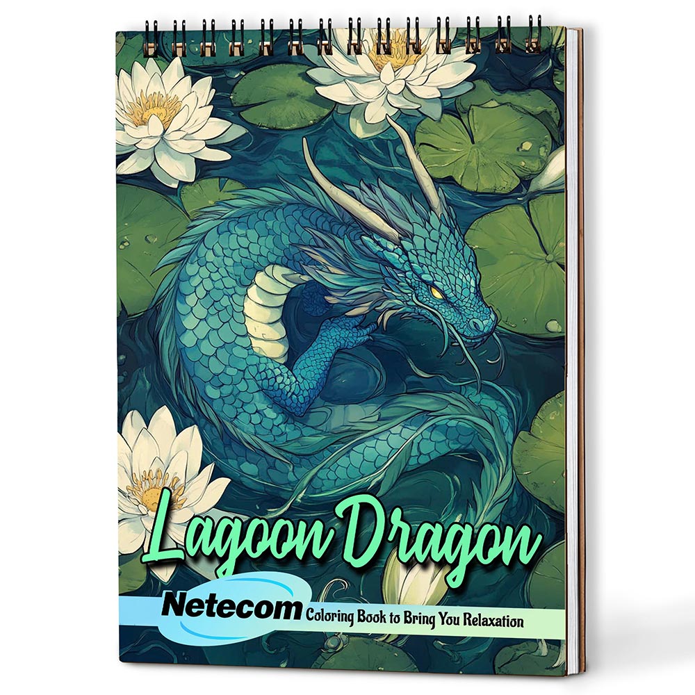 Netecom Lagoon Dragon Coloring Book For Adults