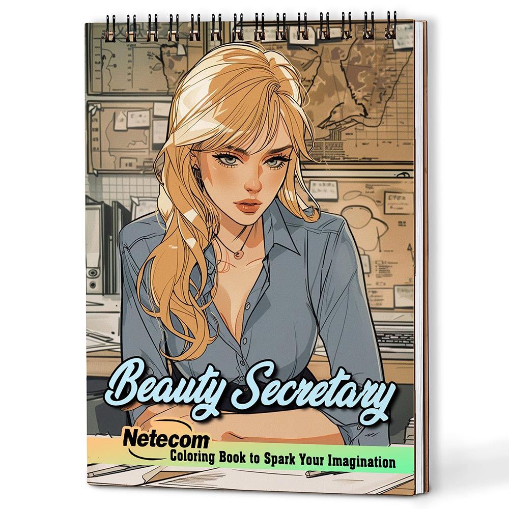 Netecom Beauty Secretary Coloring Book For Adults