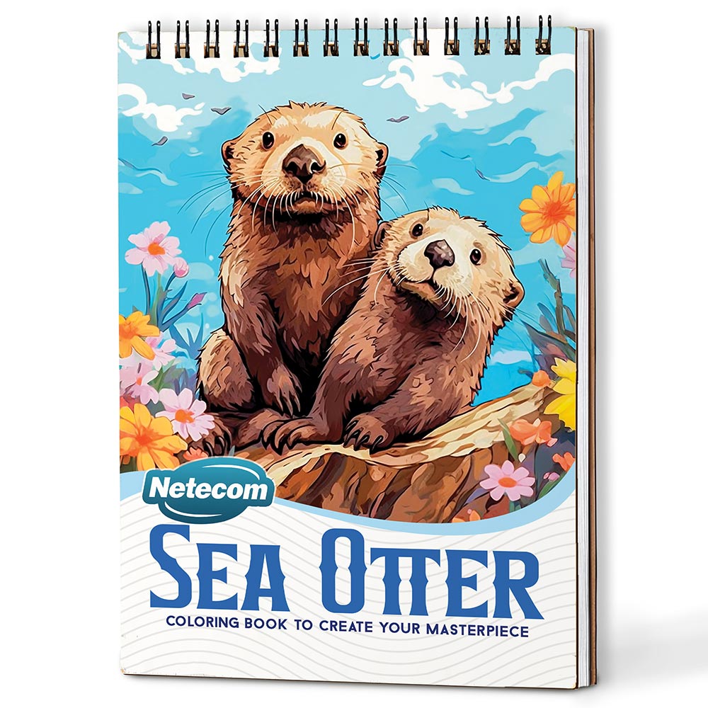 Netecom Sea Otter Coloring Book For Adults