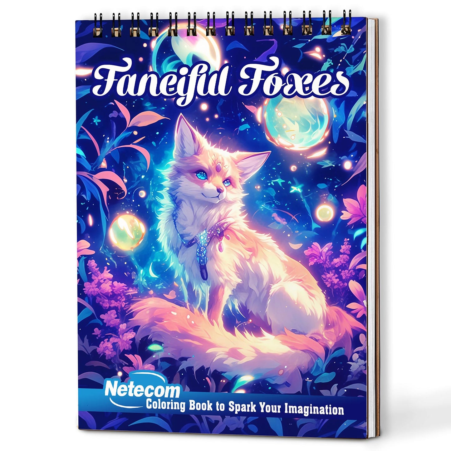 Netecom Fanciful Foxes Coloring Book For Adults
