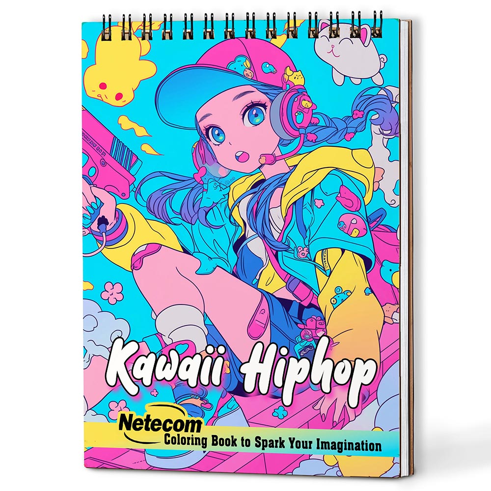 Netecom Kawaii Hiphop Coloring Book For Adults
