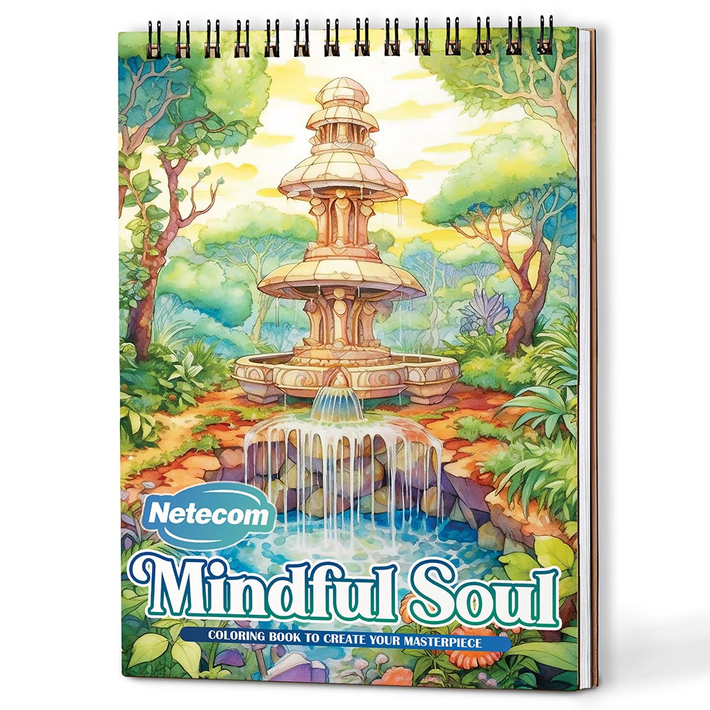 Netecom Mindful Soul Coloring Book For Adults