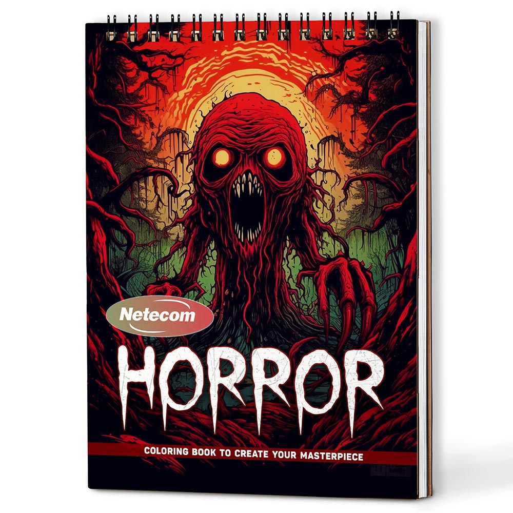 Netecom Horror Coloring Book For Adults
