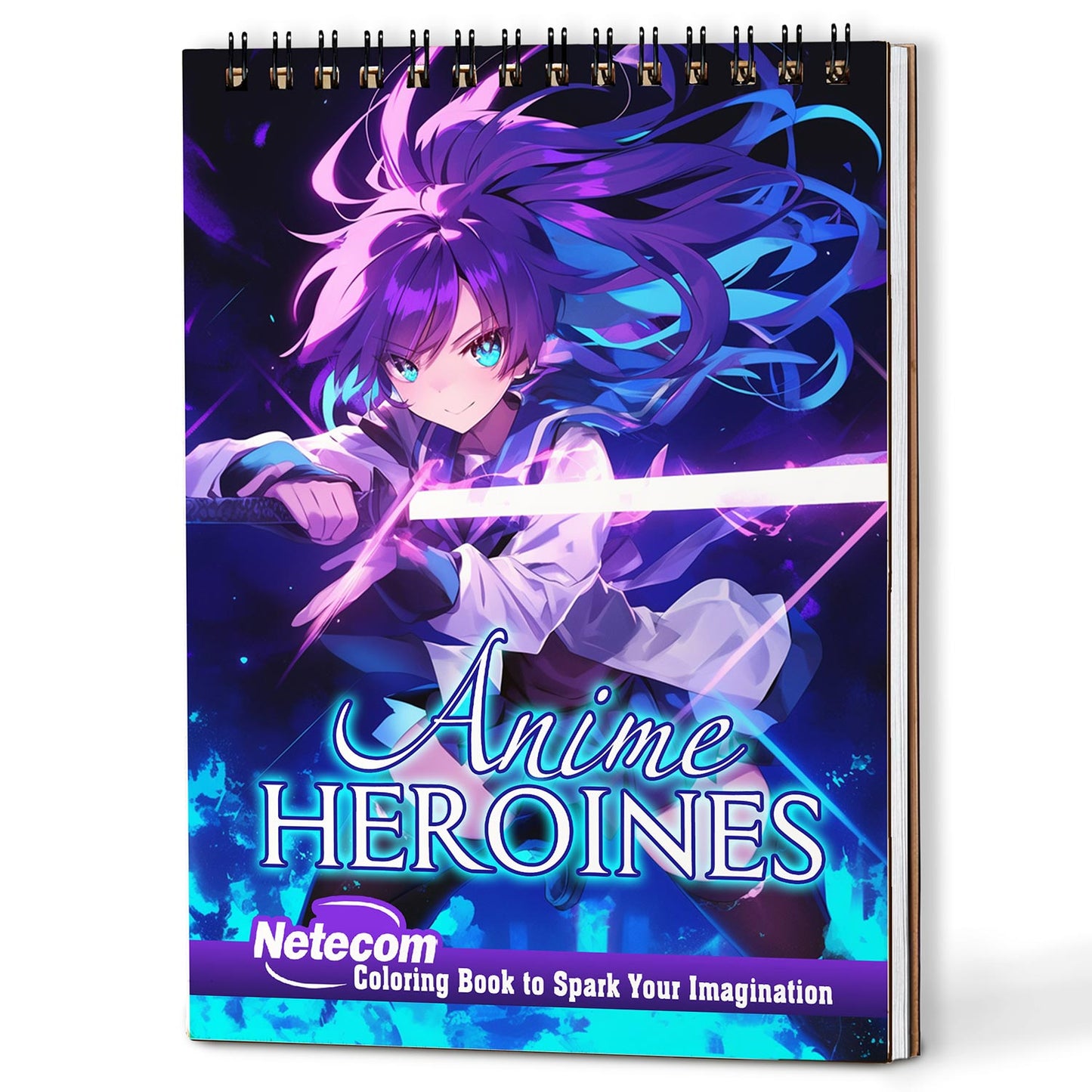 Netecom Anime Heroines Girls Coloring Book For Adults