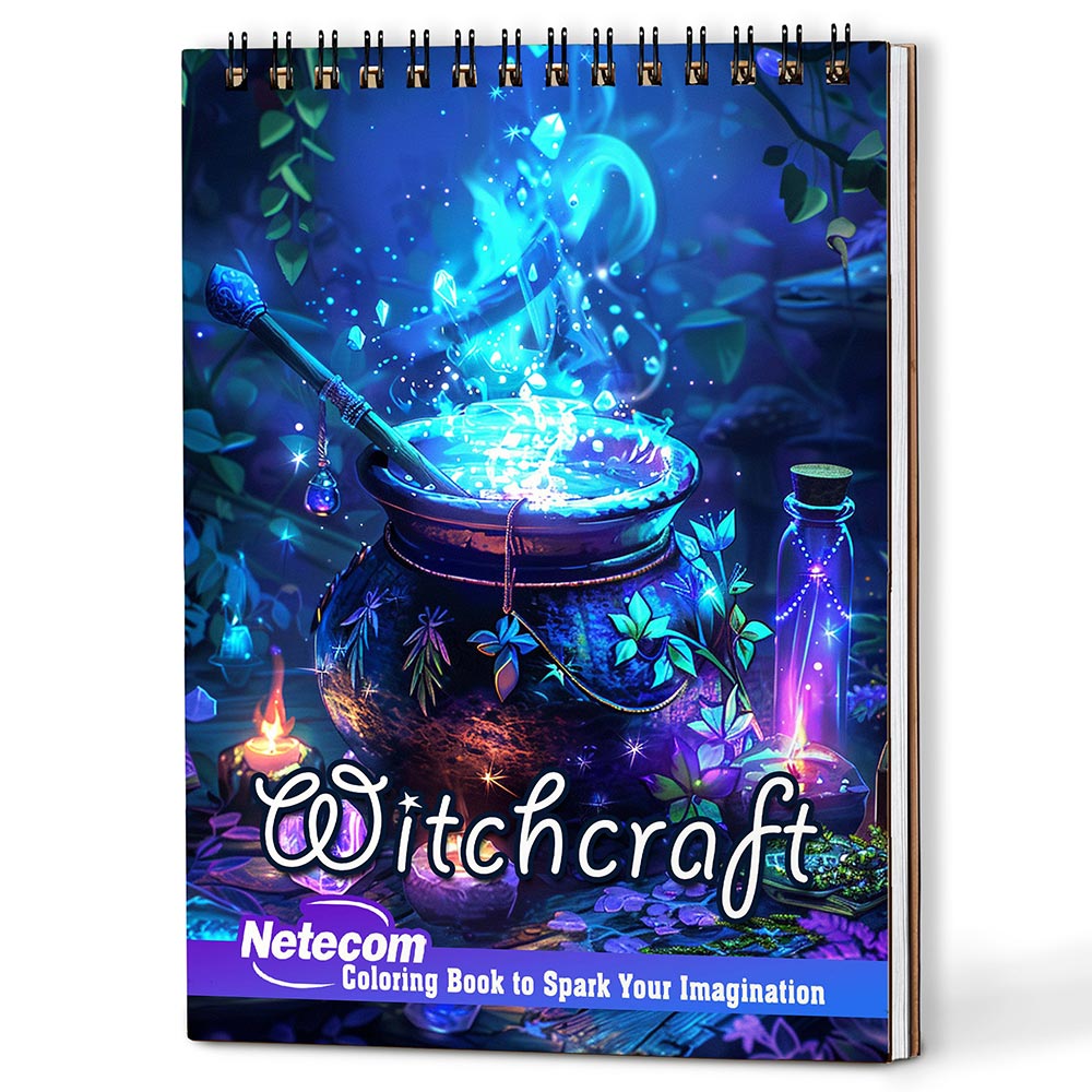 Netecom Witchcraft Coloring Book For Adults