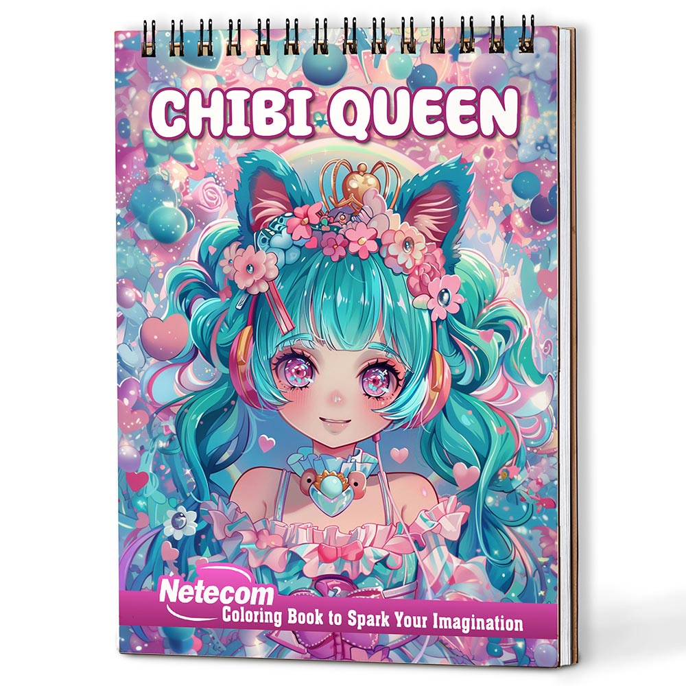 Netecom Chibi Queen Coloring Book For Adults