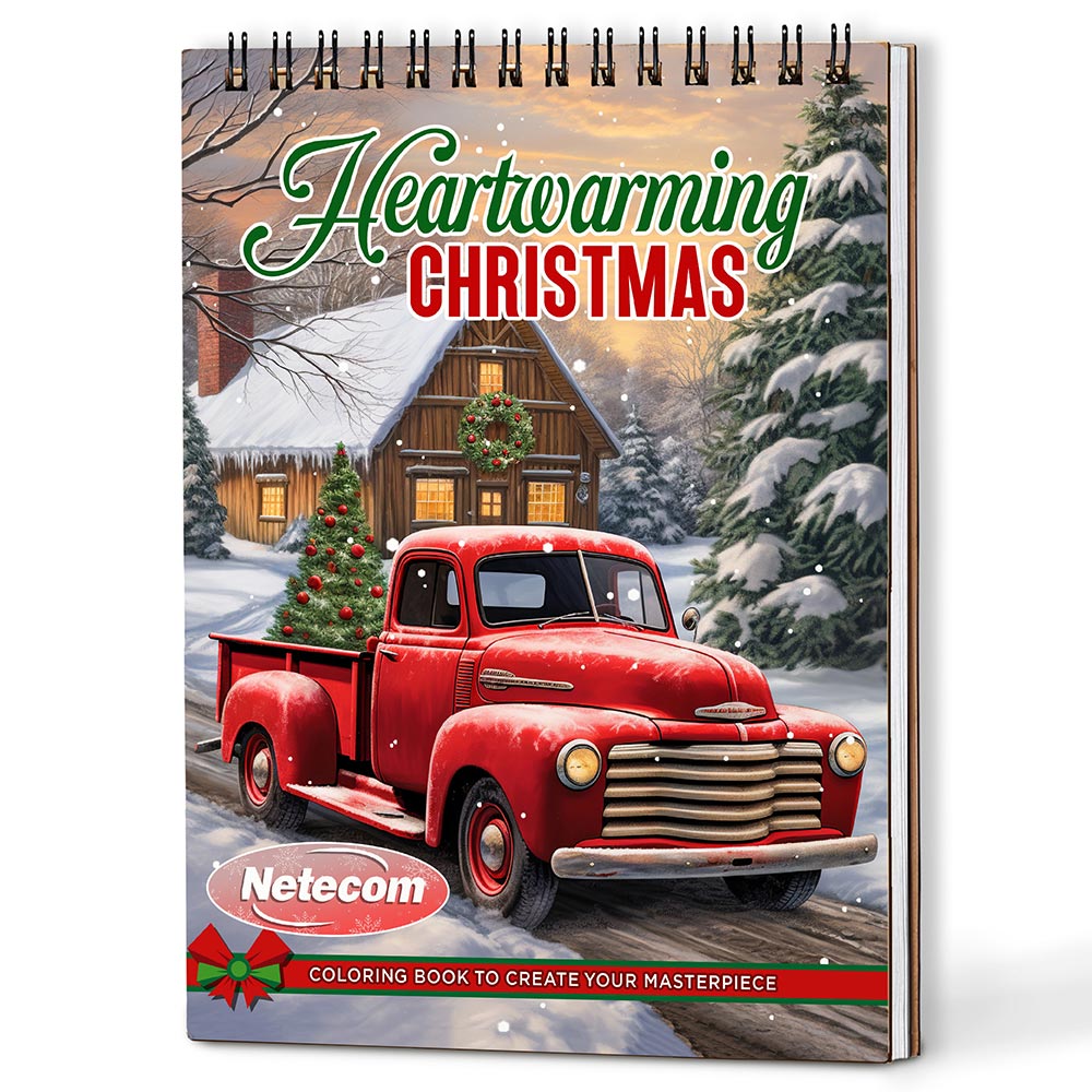 Netecom Heartwarming Christmas Coloring Book For Adults