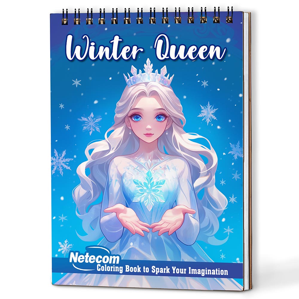 Netecom Winter Queen Coloring Book For Adults