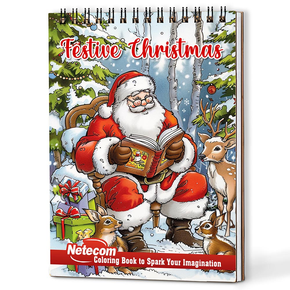 Netecom Festive Christmas Coloring Book For Adults