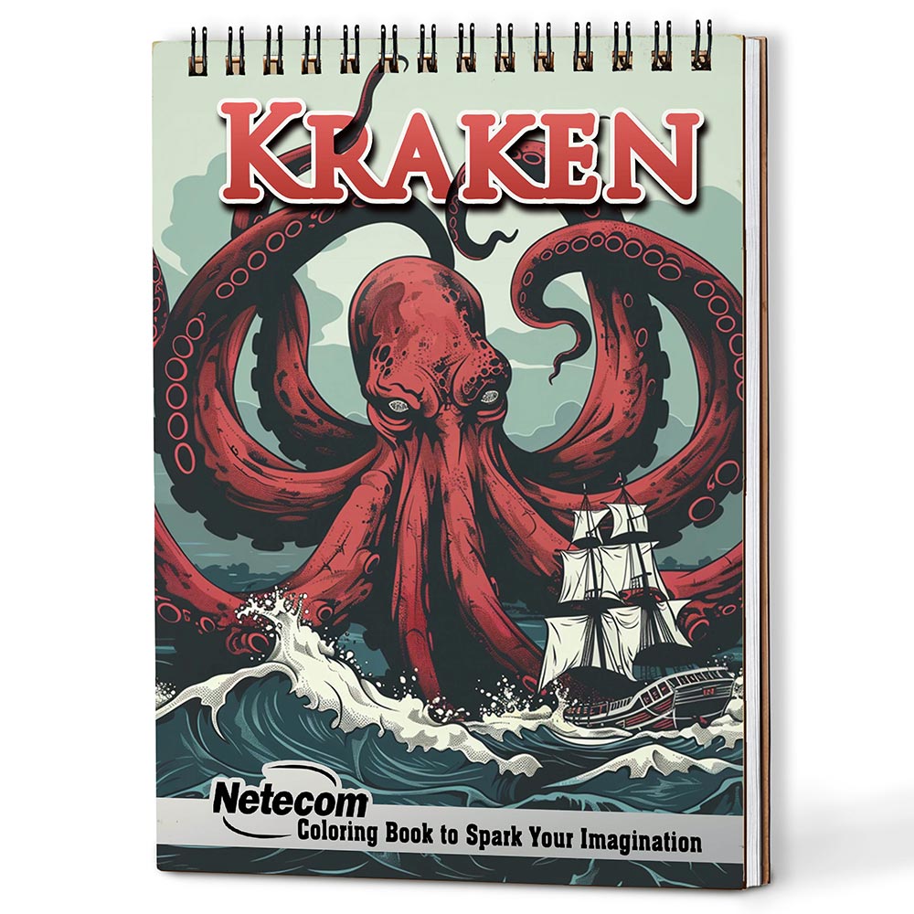 Netecom Kraken Coloring Book For Adults
