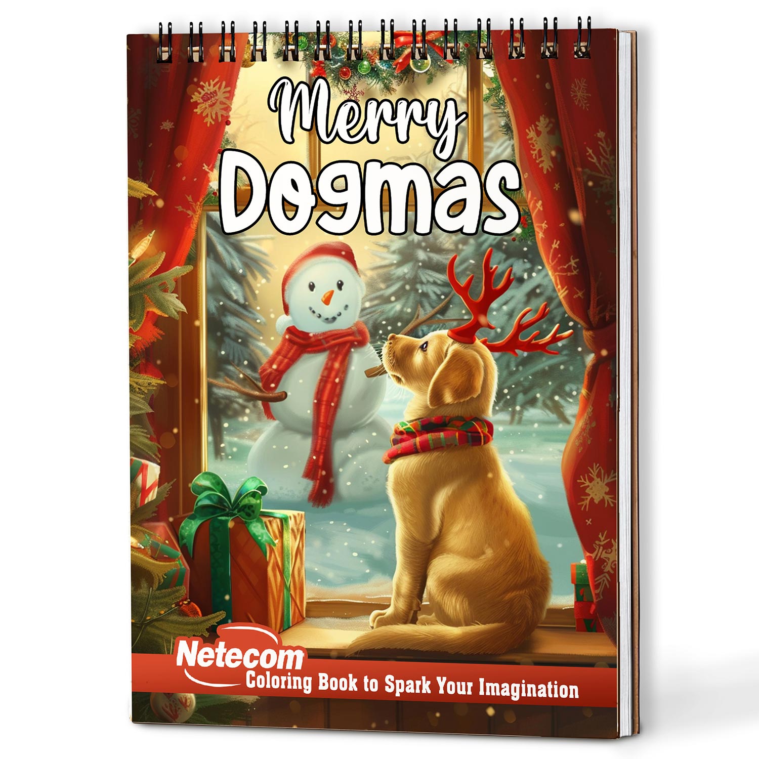 Netecom Merry Dogmas Coloring Book For Adults