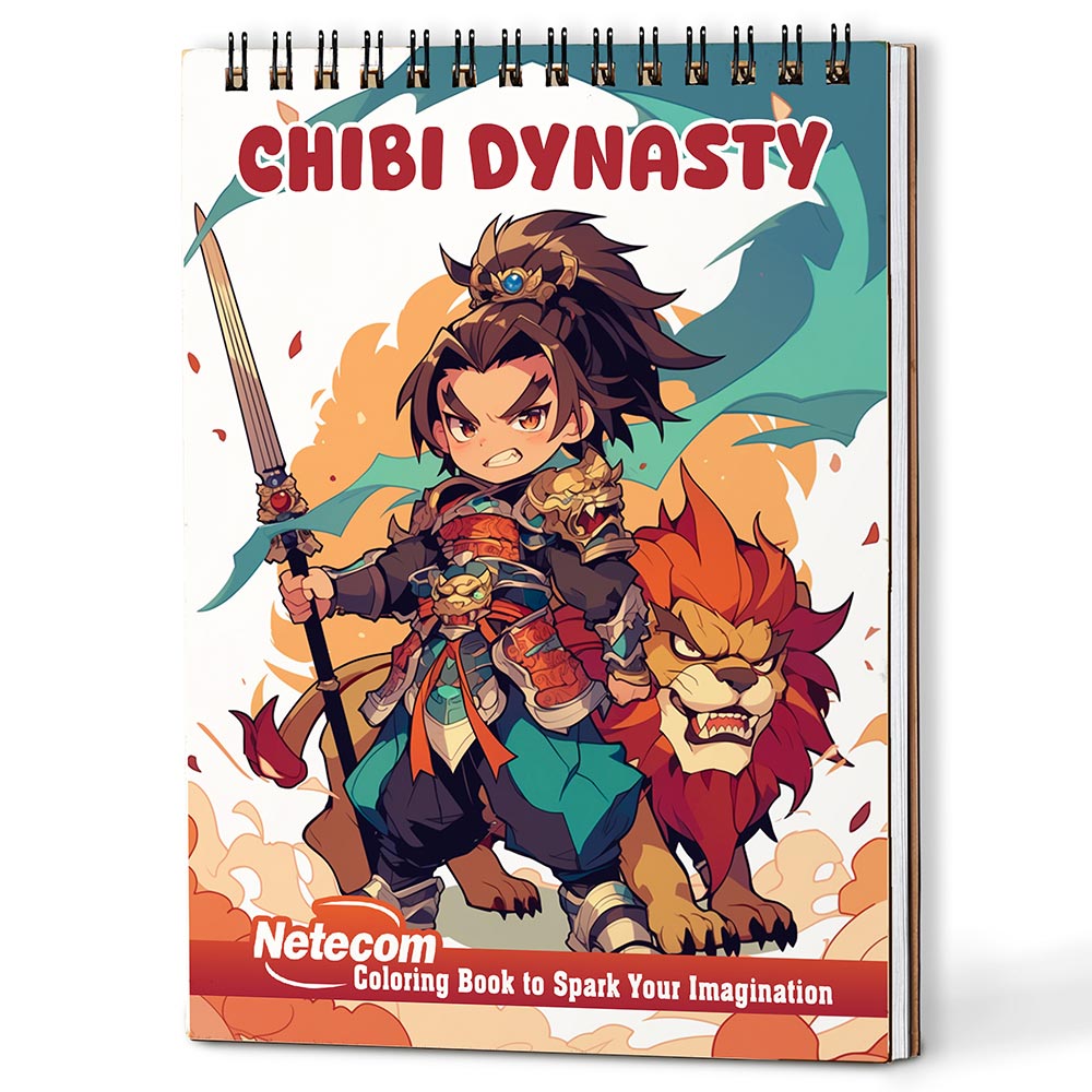 Netecom Chibi Dynasty Coloring Book For Adults
