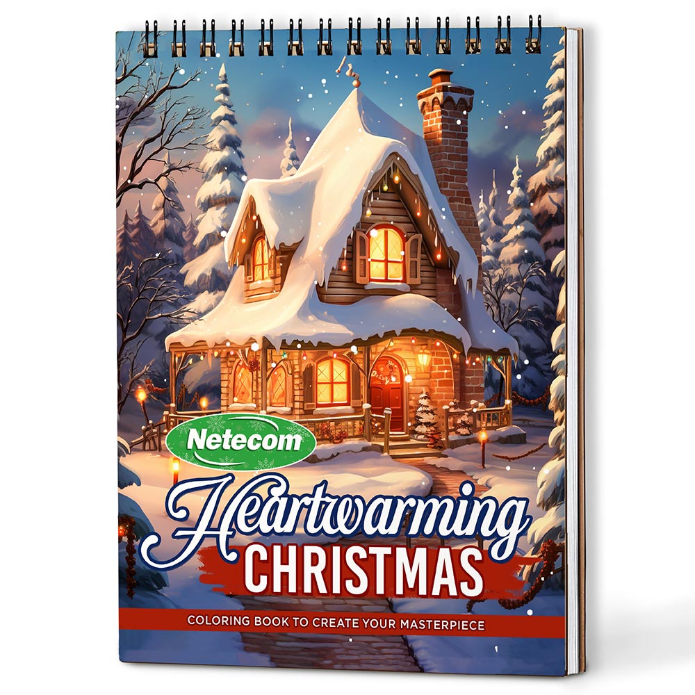 Netecom Heartwarming Christmas Coloring Book For Adults