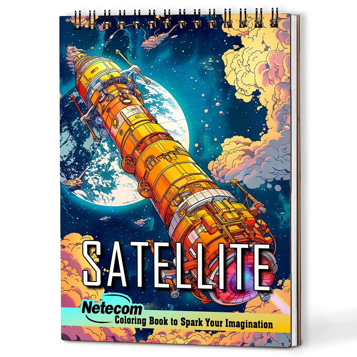 Netecom Satellite Coloring Book For Adults