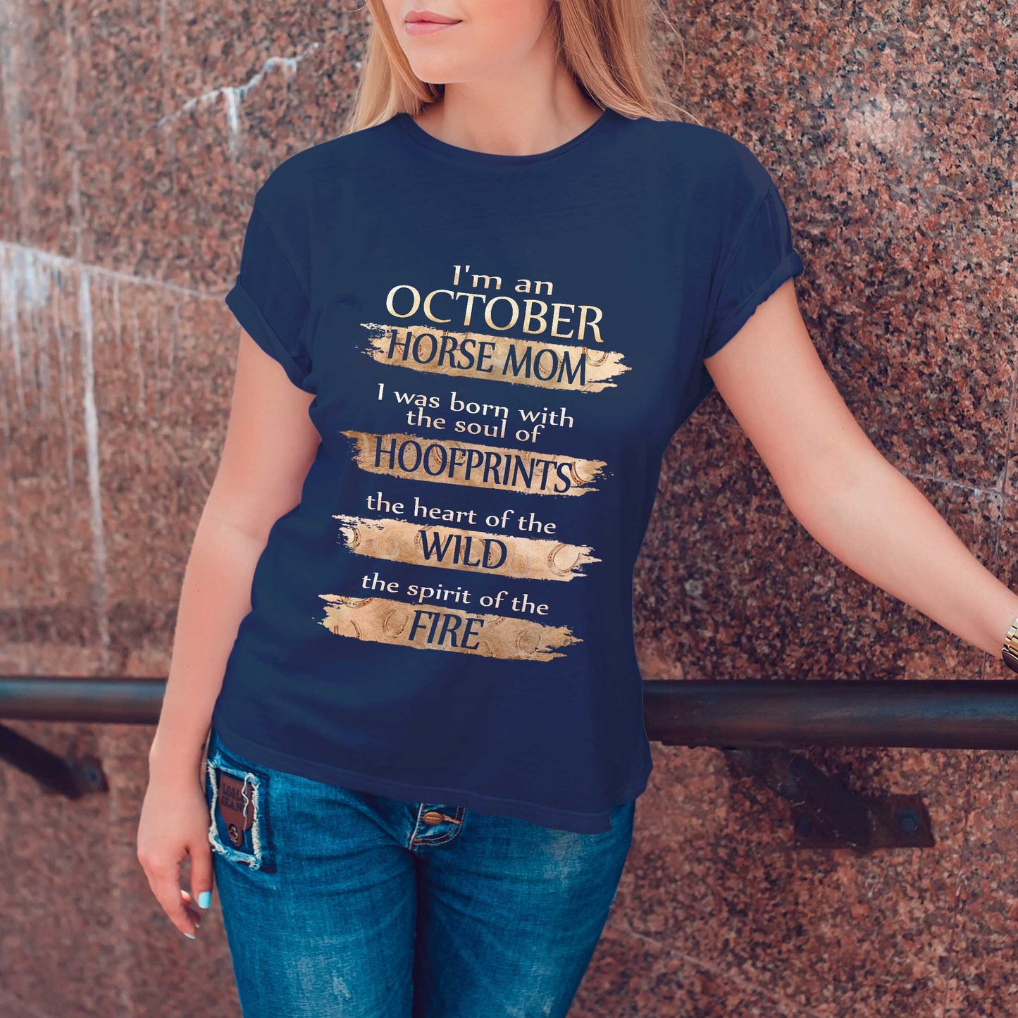 Netecom I'm a November Horse Mom T-Shirt, Funny Horse Lover Gift, Perfect Birthday Shirt for Women