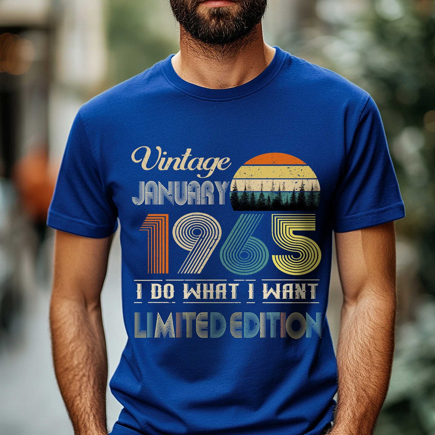 Netecom Vintage January 1965 T-Shirt, I Do What I Want Limited Edition, Retro Graphic Tee, Perfect Birthday Gift for Men