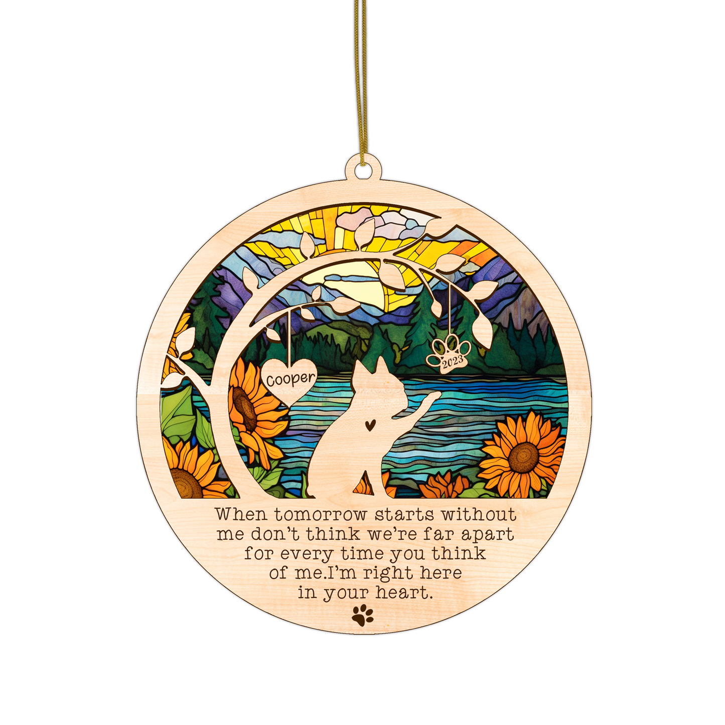Netecom Boston Terrier Dog Memorial Suncatcher, Personalized with Name Date Dog Breeds Suncatcher, Pet Loss Sun Catcher, Bereavement Gift Dog Memorial Ornament Loss of Pet Sympathy Gift Dog Lovers