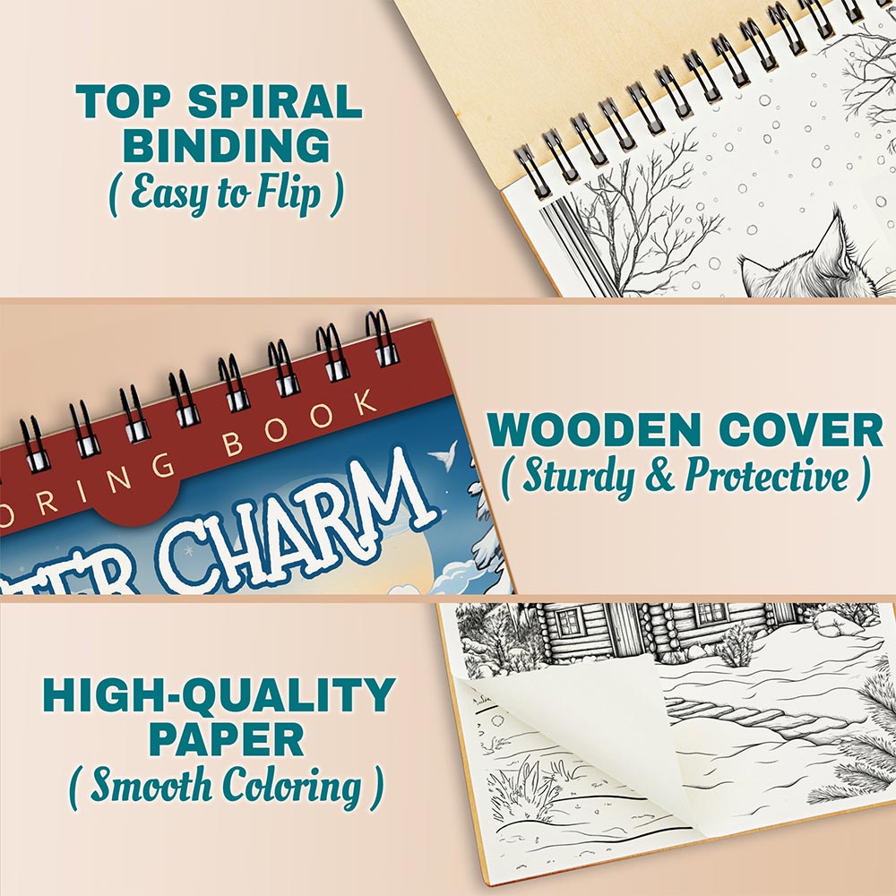 Netecom Winter Charm Coloring Pages For Adults