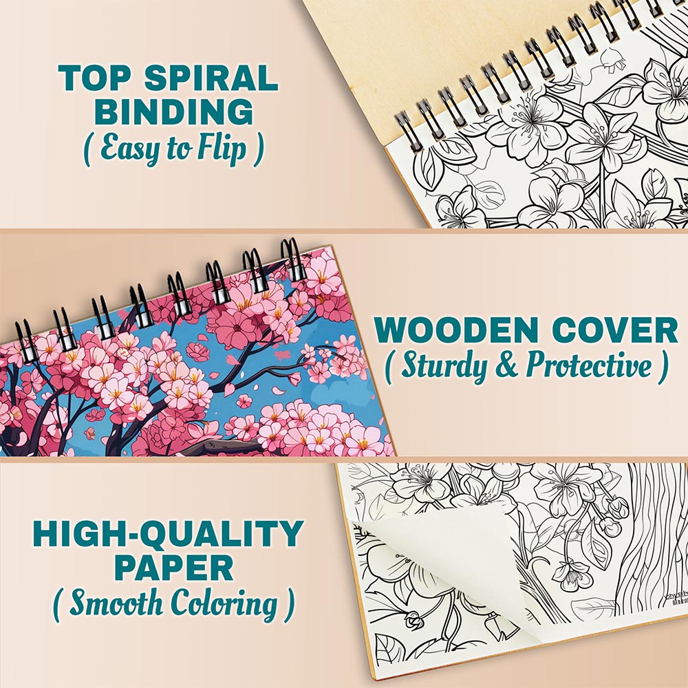 Netecom Cherry Blossom Coloring Pages For Adults