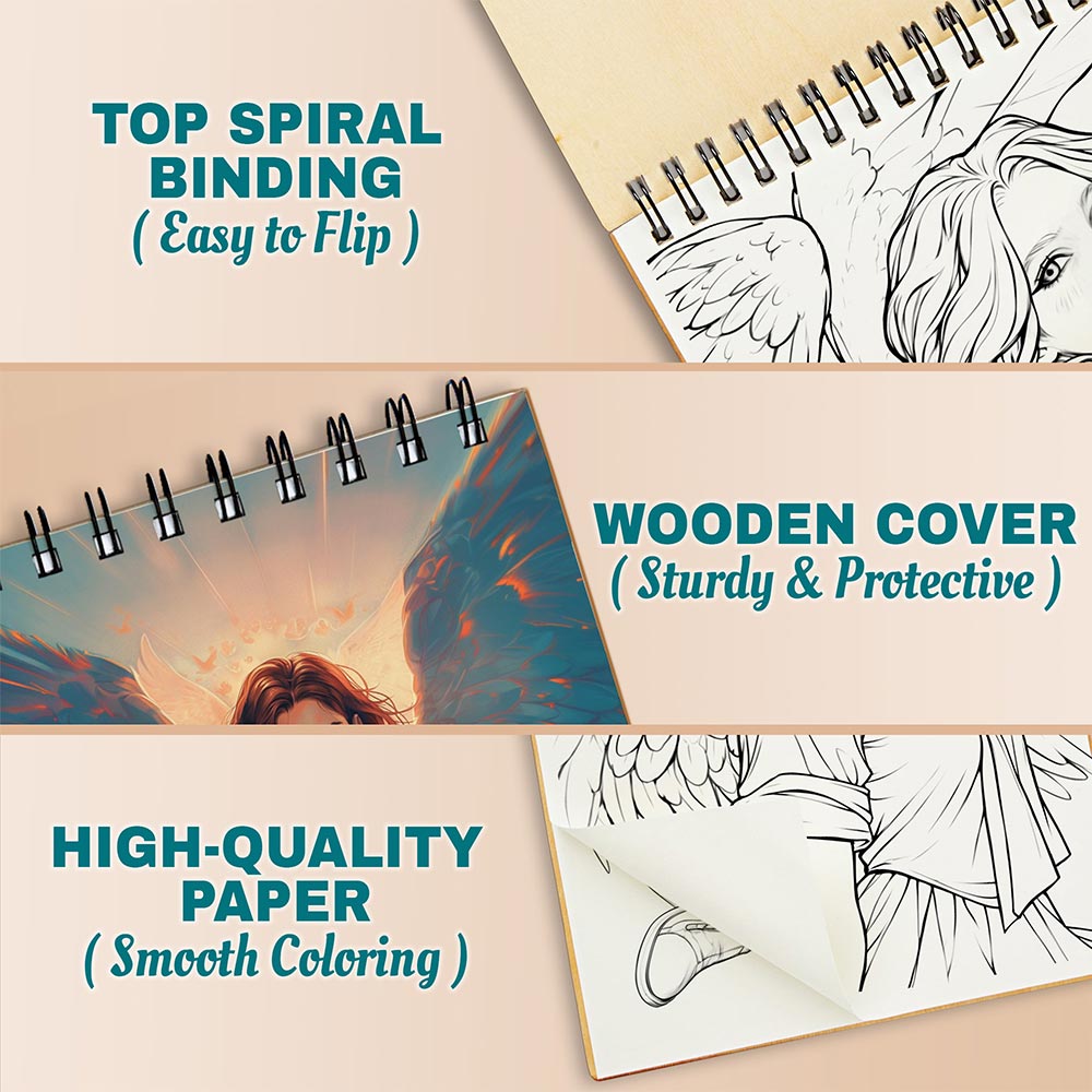 Netecom Modern Angel Coloring Pages For Adults