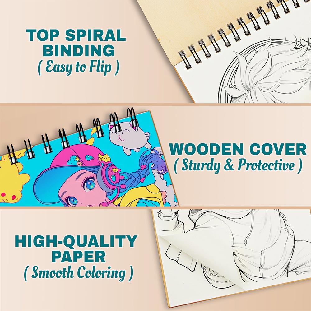 Netecom Kawaii Hiphop Coloring Pages For Adults
