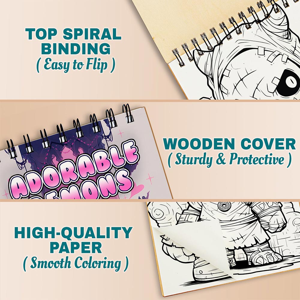 Adorable Demons Coloring Pages For Adults