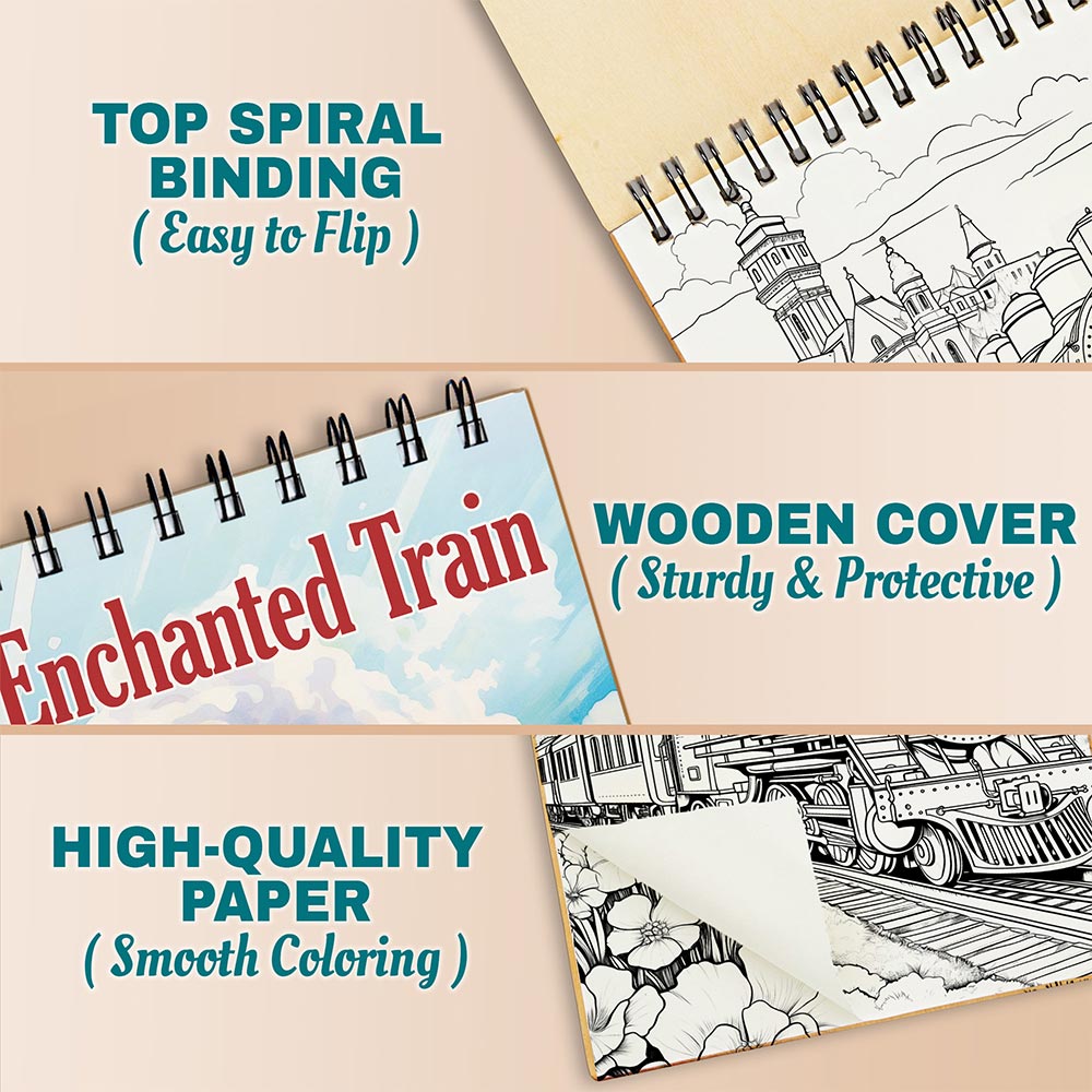 Netecom Enchanted Train Coloring Pages For Adults
