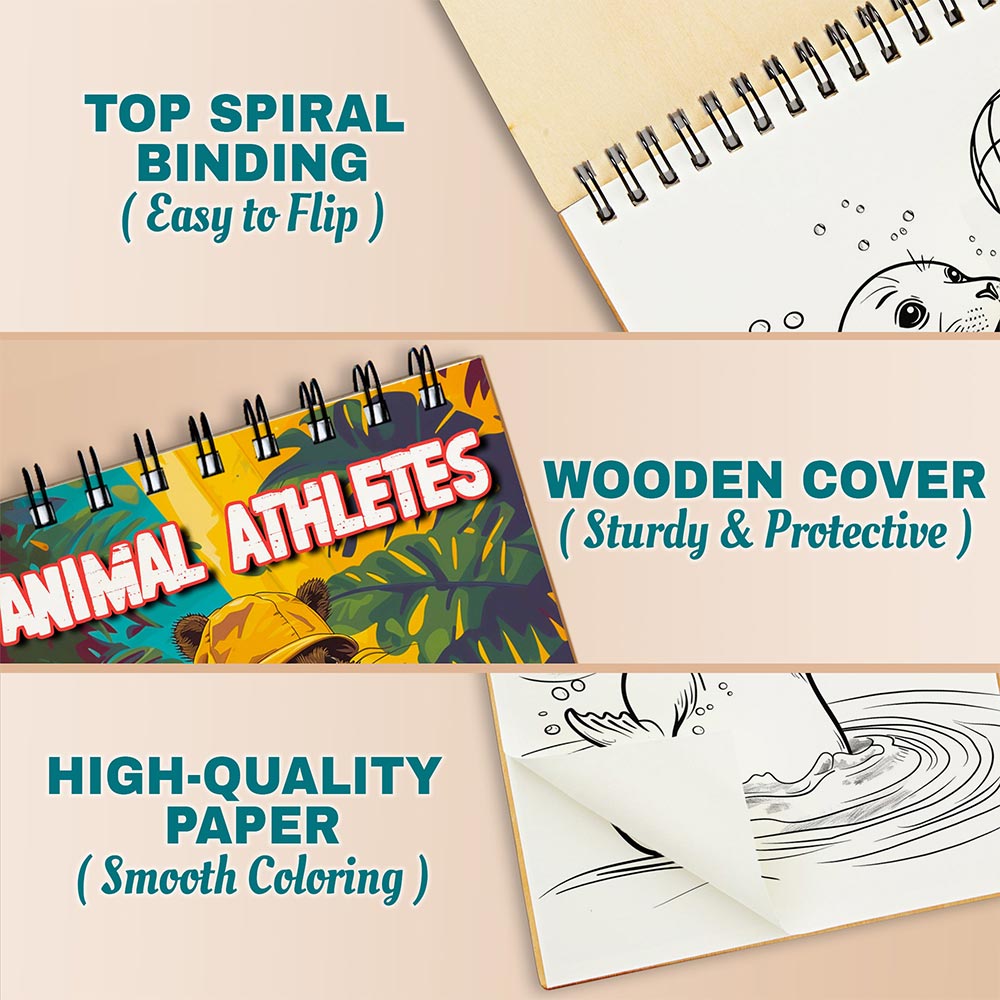 Netecom Animal Athletes Coloring Pages For Adults