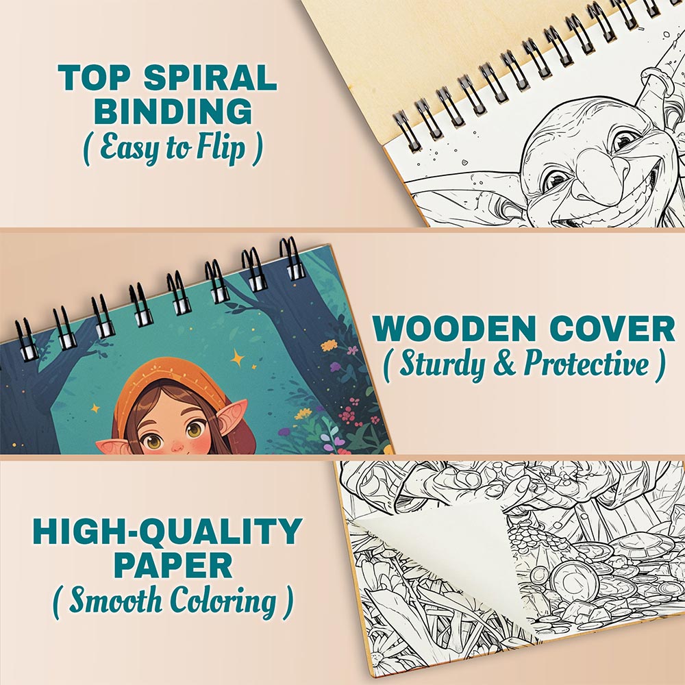 Adorable Fantasy Creatures Coloring Pages For Adults