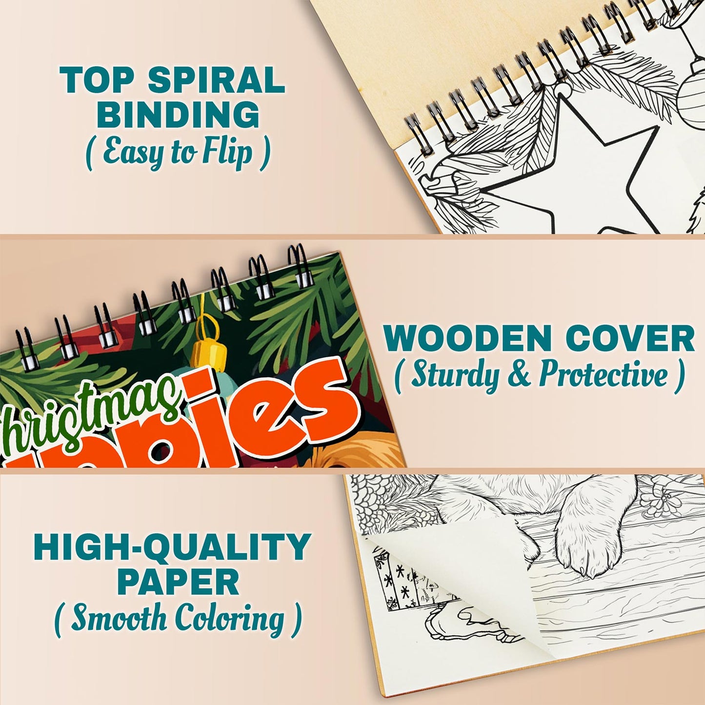 Netecom Christmas Puppies Coloring Pages For Adults