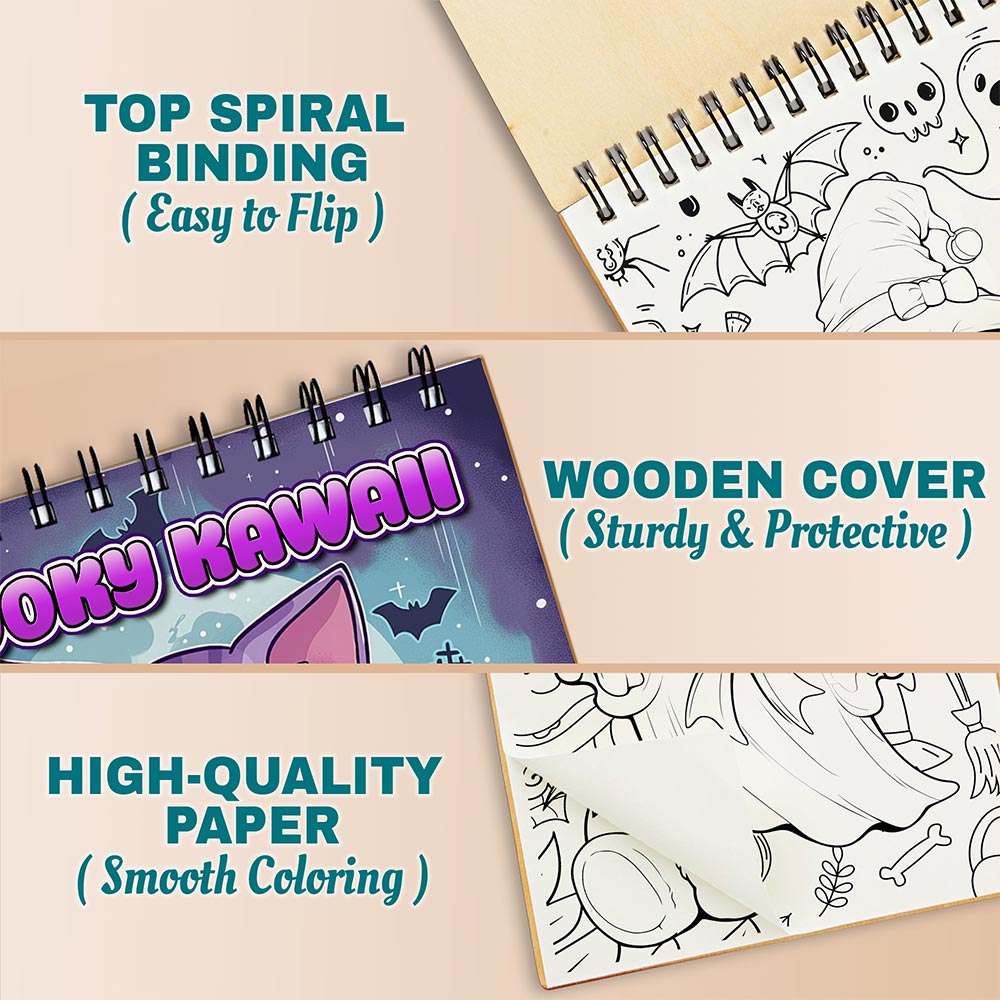 Netecom Spooky Kawaii Coloring Pages For Adults