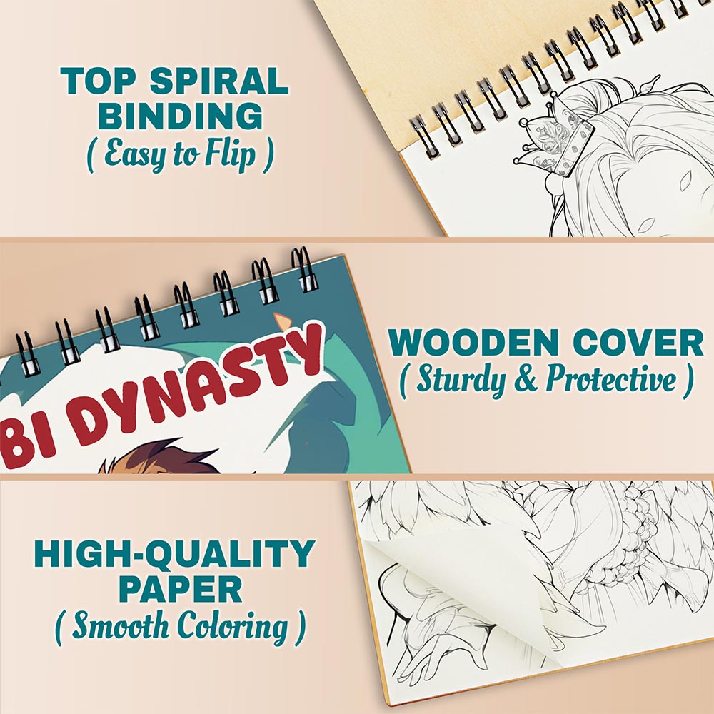 Netecom Chibi Dynasty Coloring Pages For Adults