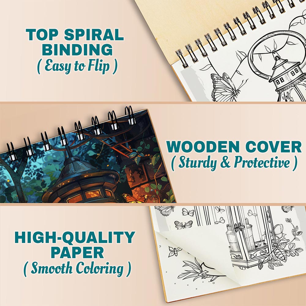 Netecom Magical Lanterns Coloring Pages For Adults