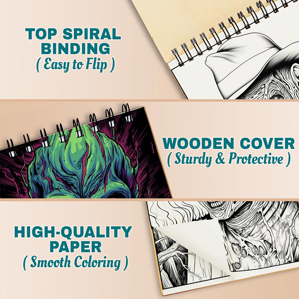 Netecom Horror Freak Coloring Pages For Adults