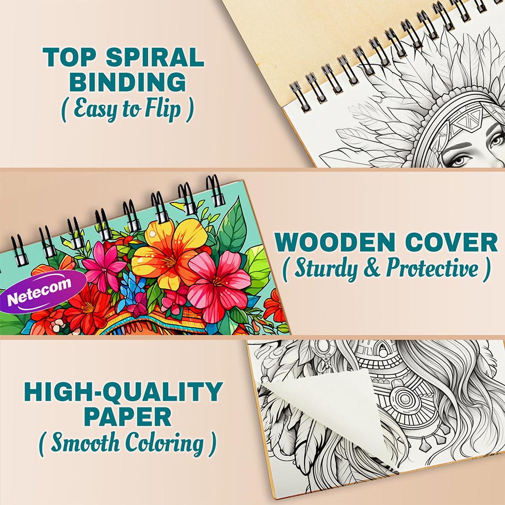 Boho Style Coloring Pages For Adults