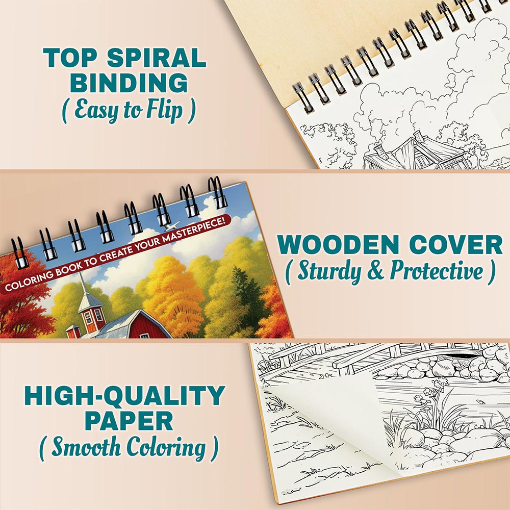 Netecom Charming Country Coloring Pages For Adults