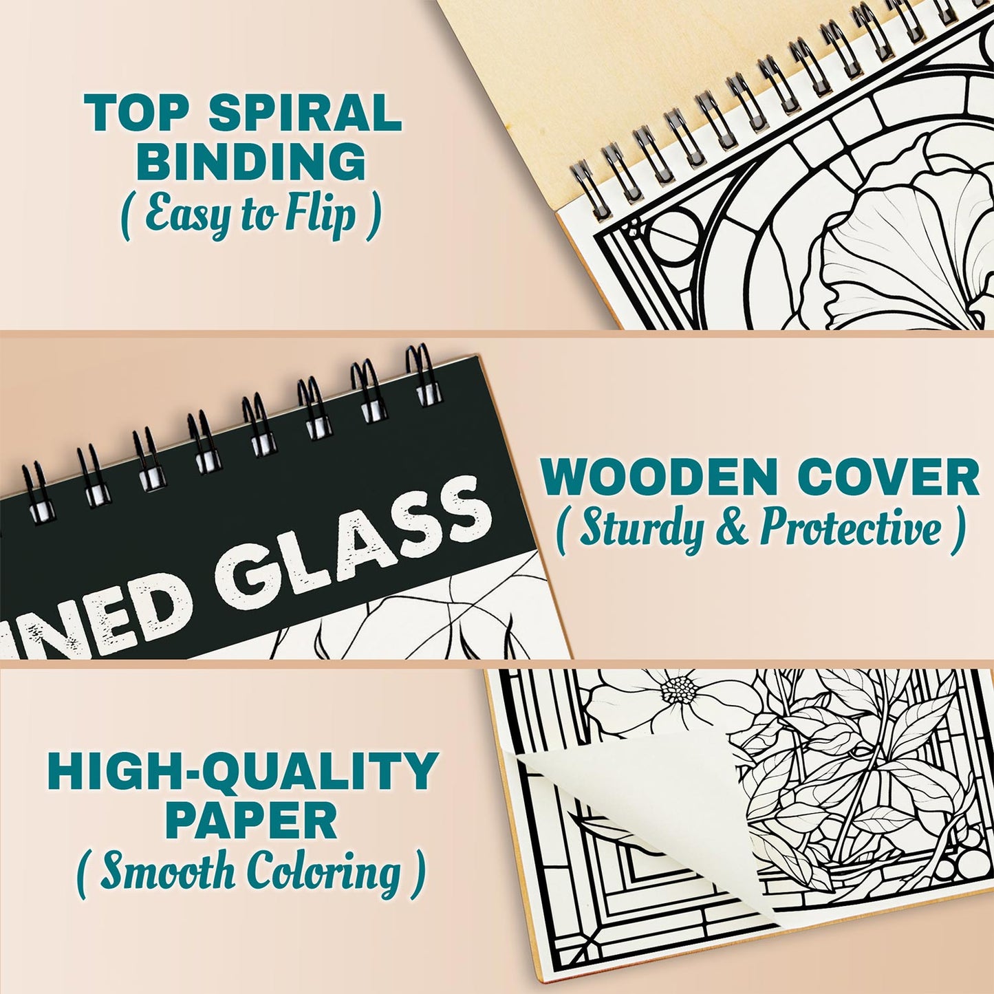 Netecom Stained Glass Flowers Coloring Pages For Adults