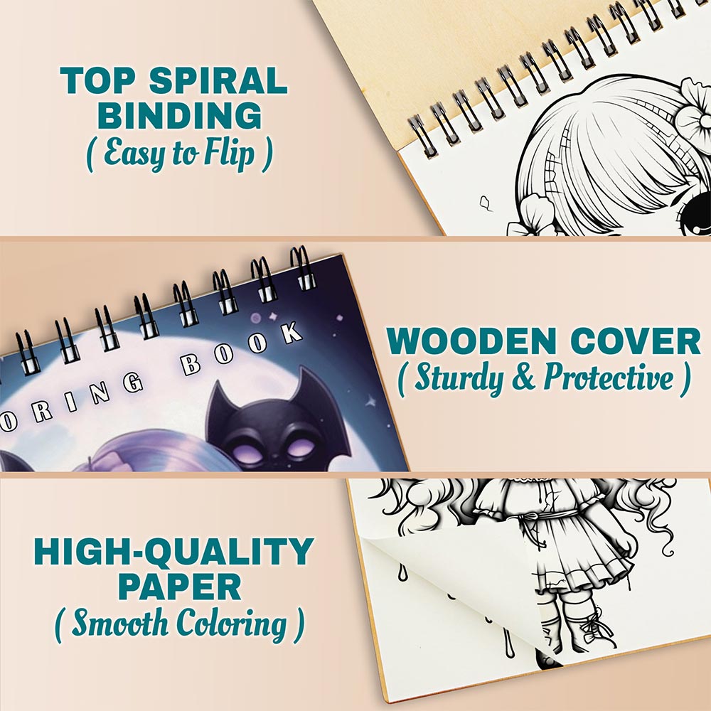 Netecom Creepy Kawaii Chibi Coloring Pages For Adults