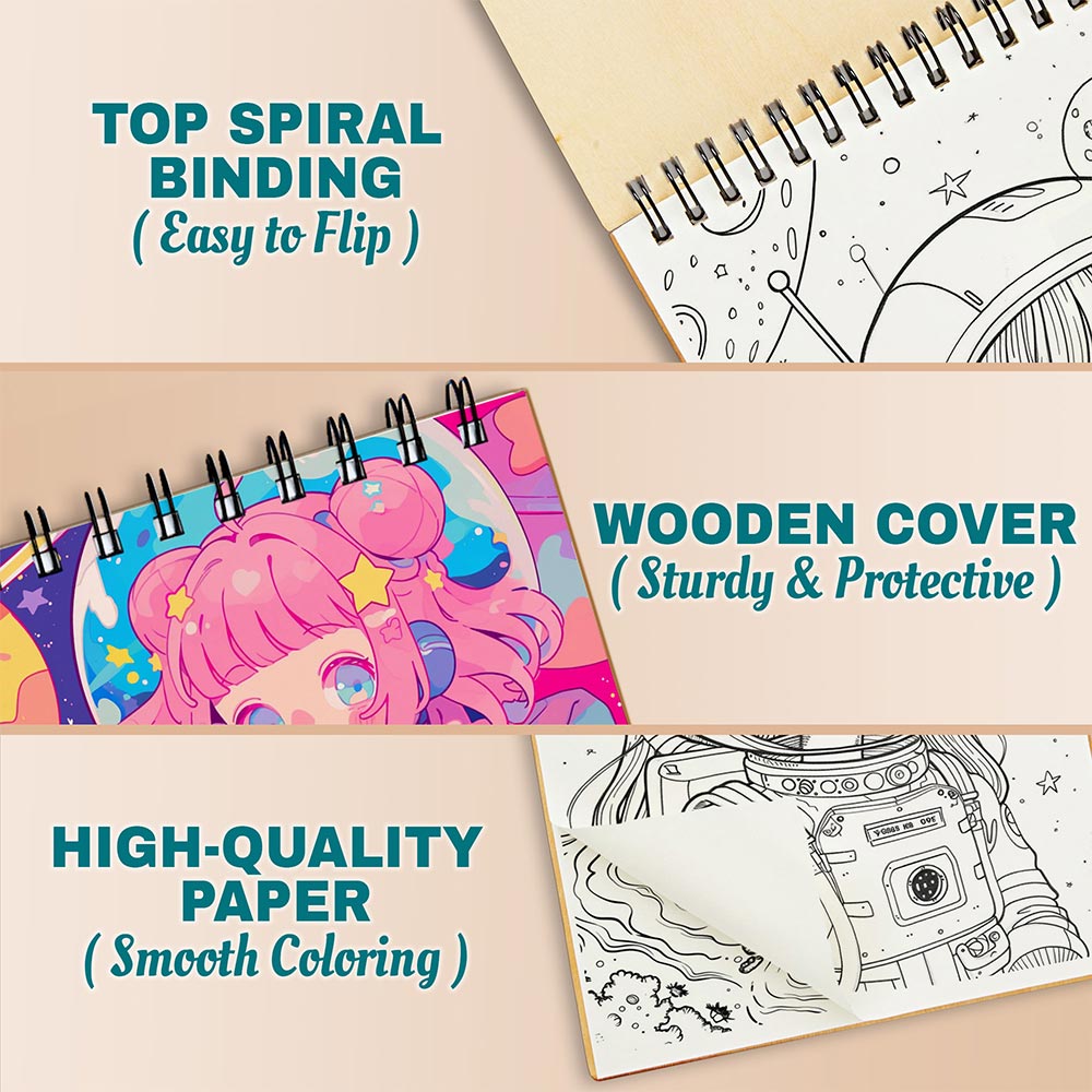 Netecom Kawaii Astronaut Girl Coloring Pages For Adults