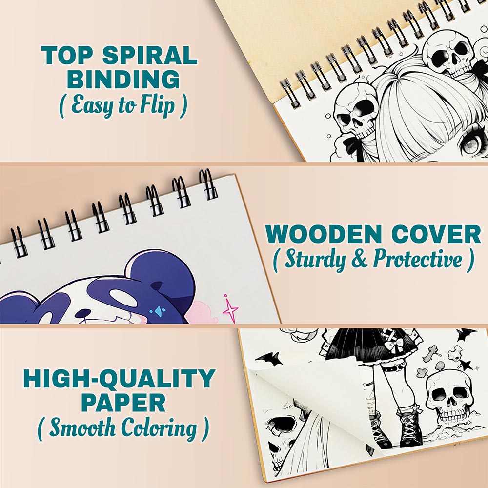 Netecom Creepy Kawaii Anime Coloring Pages For Adults