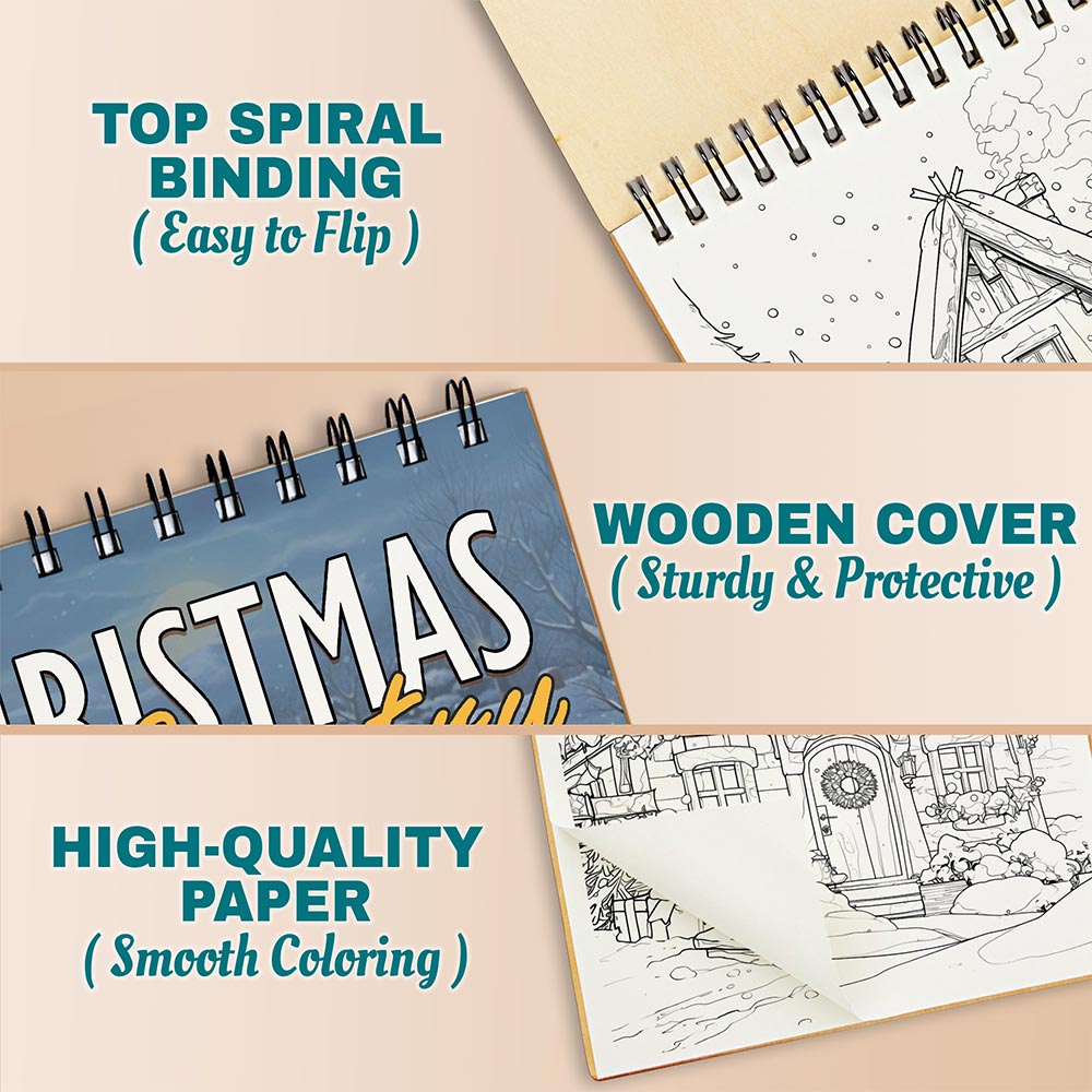 Netecom Country Christmas Coloring Pages For Adults