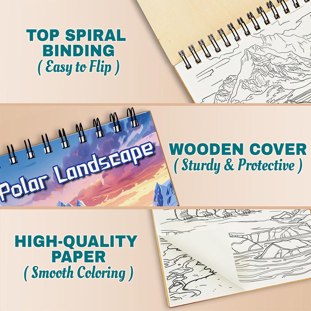 Netecom Polar Landscape Coloring Pages For Adults