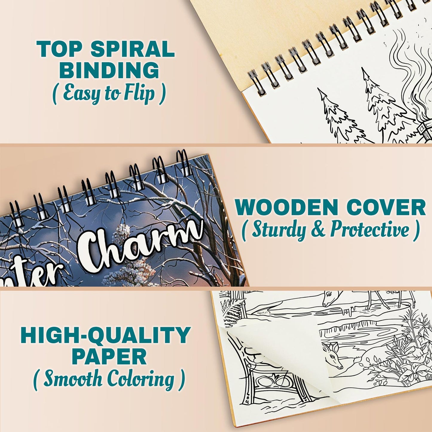 Netecom Winter Charm Coloring Pages For Adults