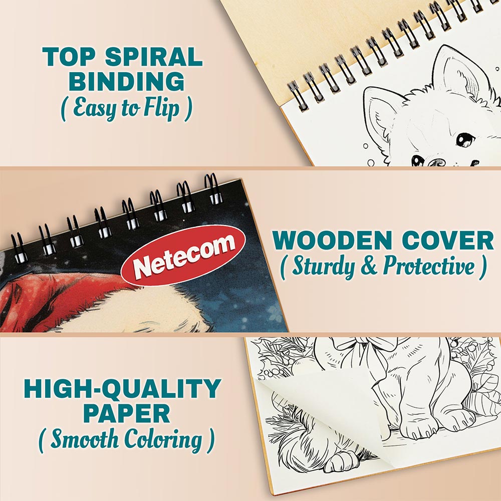 Netecom Christmas Dog Coloring Pages For Adults