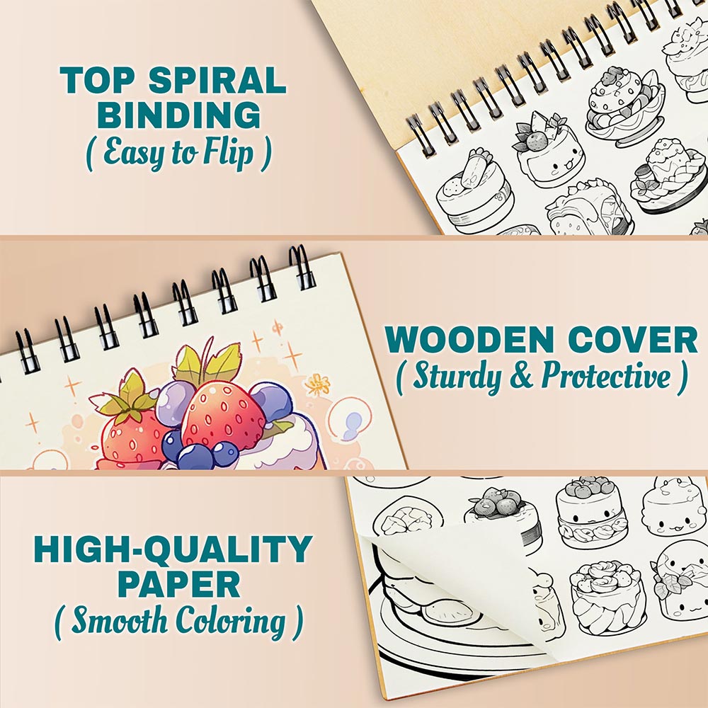Cute Food Coloring Pages For Adults