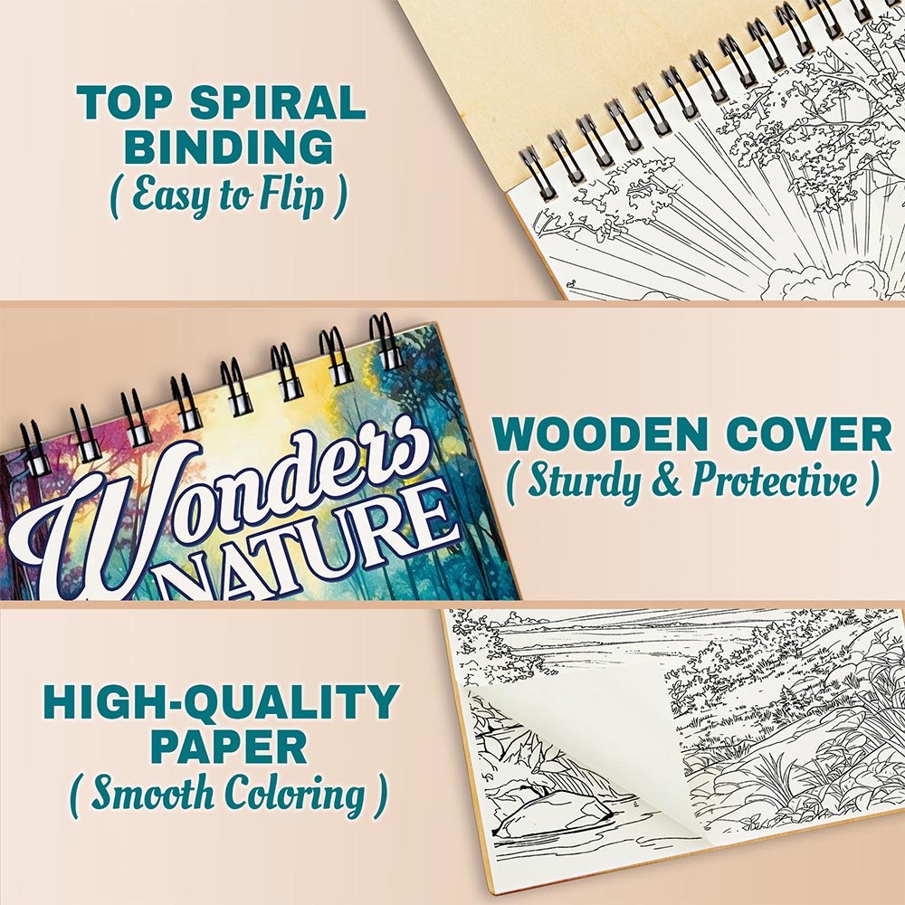 Netecom Wonders of Nature Coloring Pages For Adults