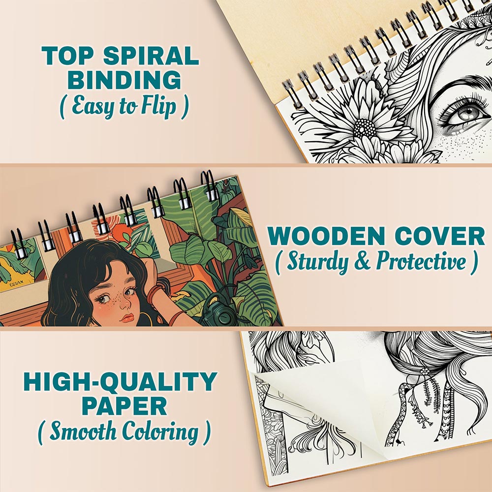 Netecom Modern Girl Coloring Pages For Adults