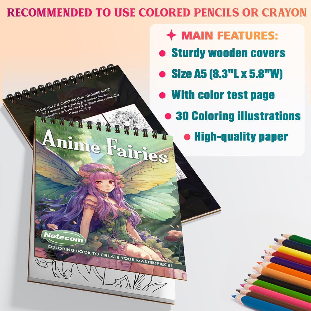 Netecom Anime Fairies Coloring Sheets For Adults